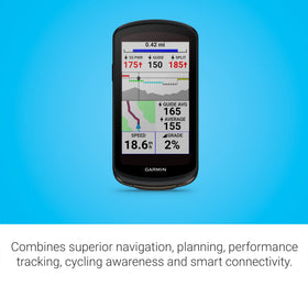Garmin Edge 1040 Solar multi-band GNSS for precise positioning in rough terrain