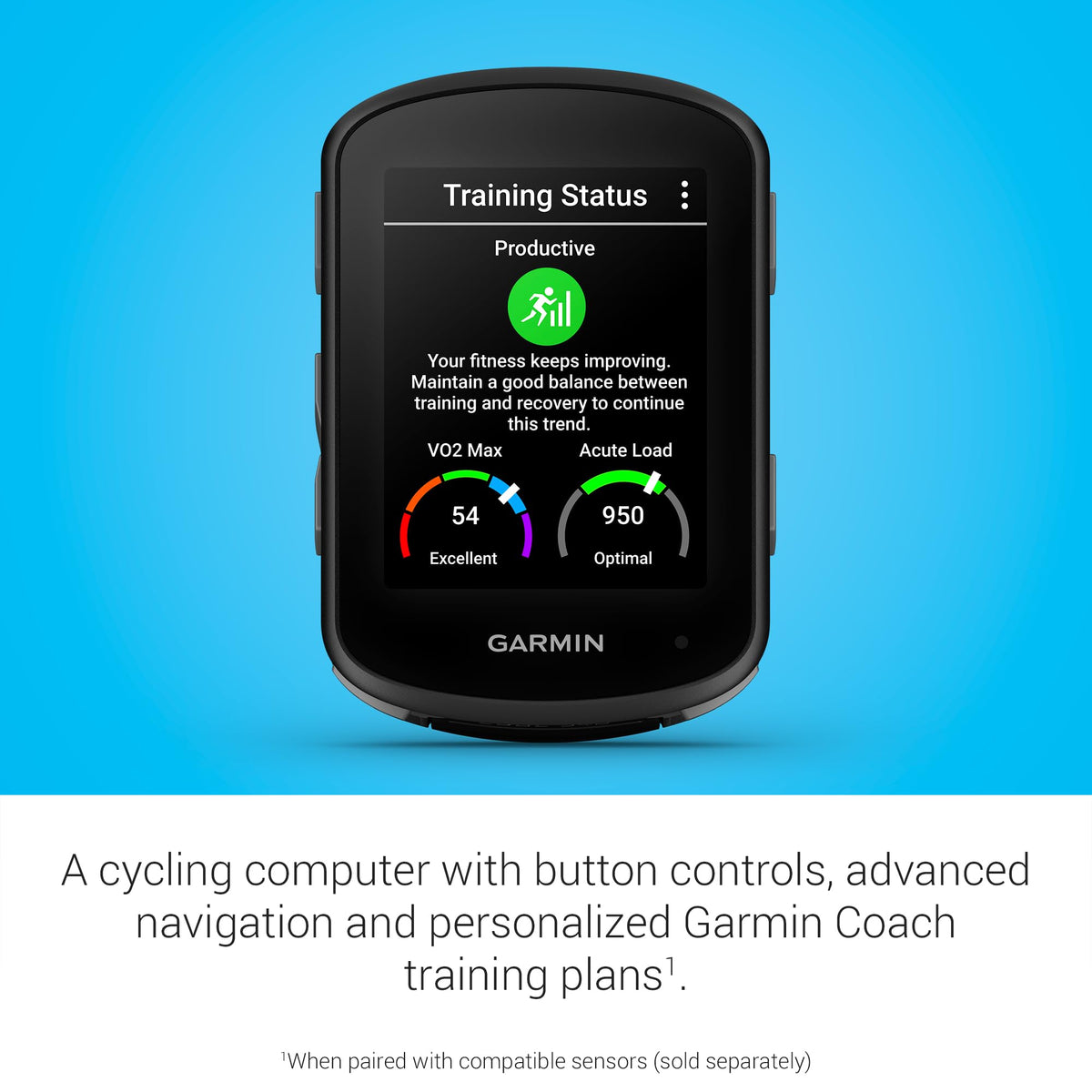 Garmin Edge 540 power guide provides adaptive targets to guide your effort throughout a course.