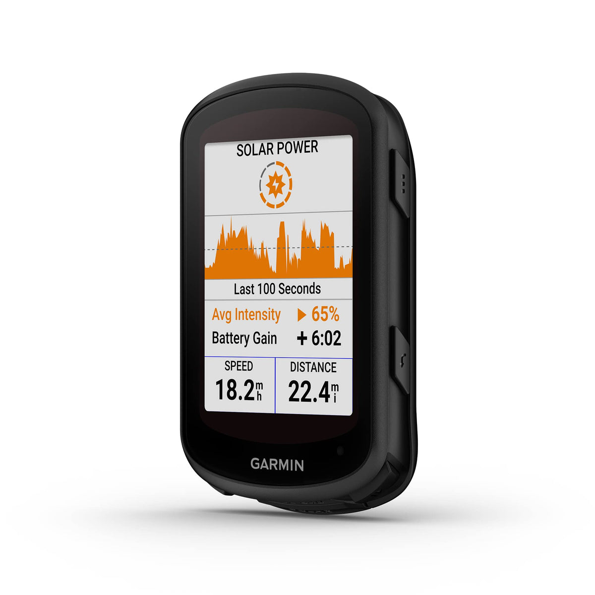 Garmin Edge 840 Solar touchscreen controls enable quick, safe in-ride adjustments.