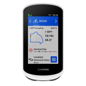 Garmin Edge Explore 2 with a 3-inch touchscreen for easy navigation on the ride