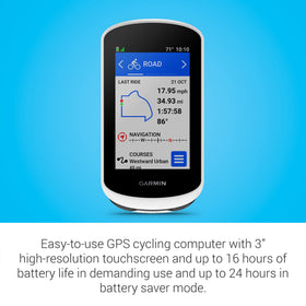 Garmin Edge Explore 2 displays eBike routing for efficient assisted rides.