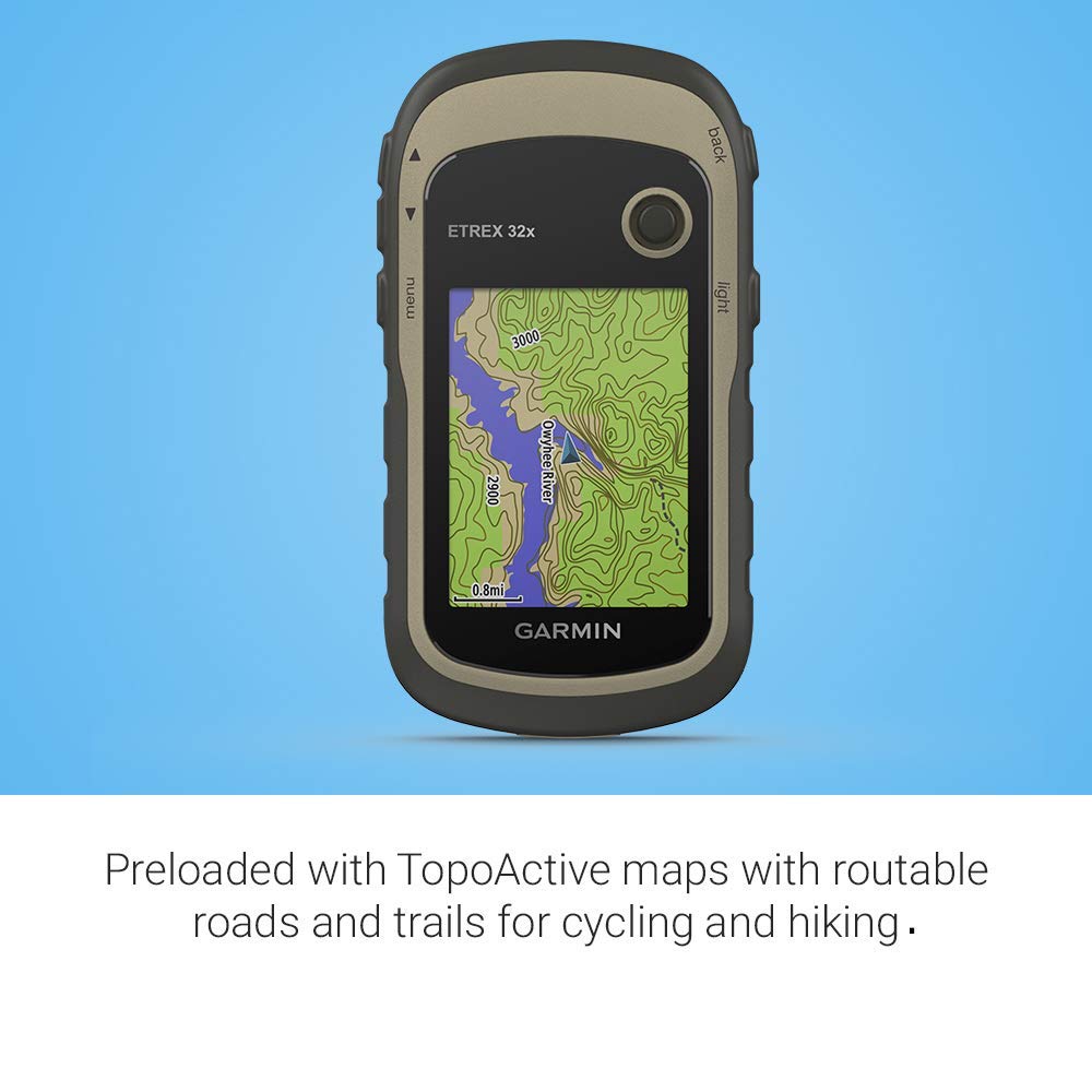 Garmin eTrex 32x offers 8 GB memory plus micro SD expansion.