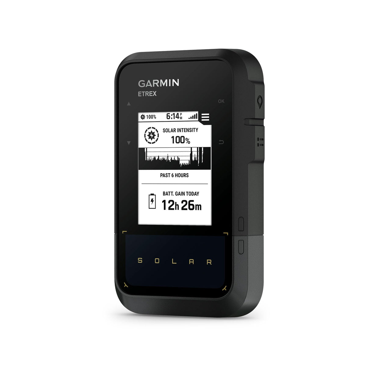 Garmin eTrex Solar 2.2 inch display easy to read in daylight for hikers