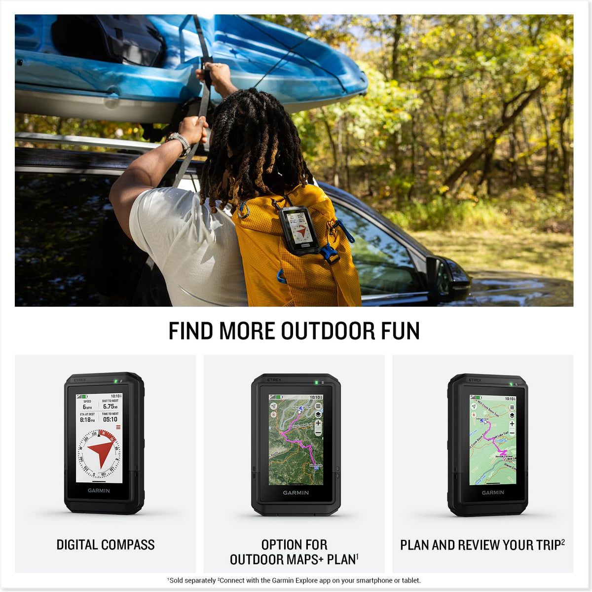 Garmin eTrex Touch delivers up to 130 hours of battery life
