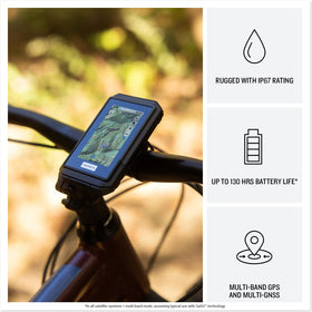 Garmin eTrex Touch IP67 rugged design withstands rain and dust