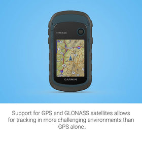 Garmin eTrex 22x up to 25 hours battery life with two AA batteries.