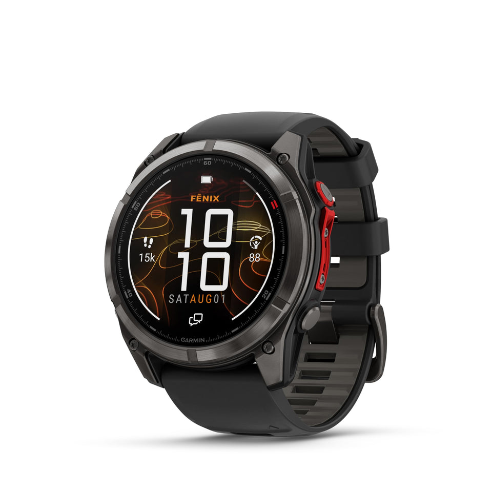 Garmin fēnix 8 Pro MicroLED display offering bright readability in sunlight