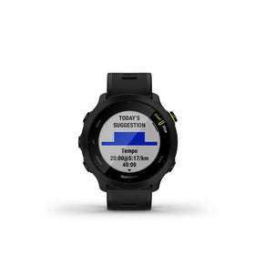 Garmin Forerunner 55 shows respiration and intensity metrics for wellness awareness