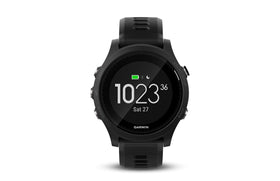 Garmin Forerunner 935 watch face displaying run metrics for quick training decisions.