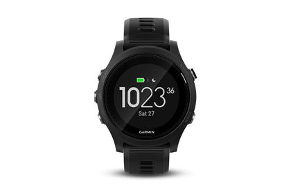 Garmin Forerunner 935 watch face displaying run metrics for quick training decisions.