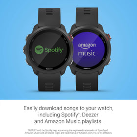 Garmin Forerunner 245 Music battery life up to 7 days in smart mode.
