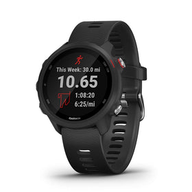 Garmin Forerunner 245 Music on the wrist with a clear display for workouts.