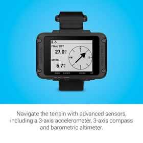 Garmin Foretrex 801 jumpmaster mode assisting with altitude release point calculations.