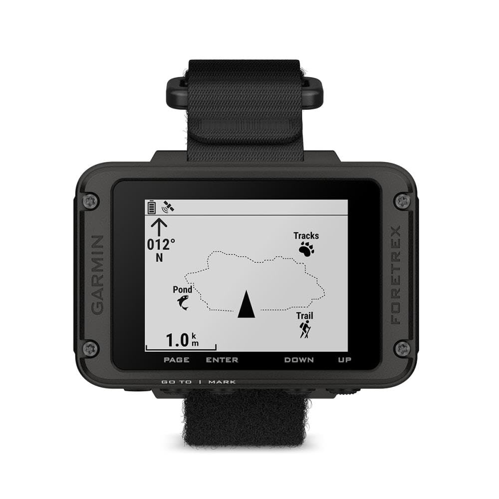 Garmin Foretrex 801 monochrome screen readable in bright sun and low light