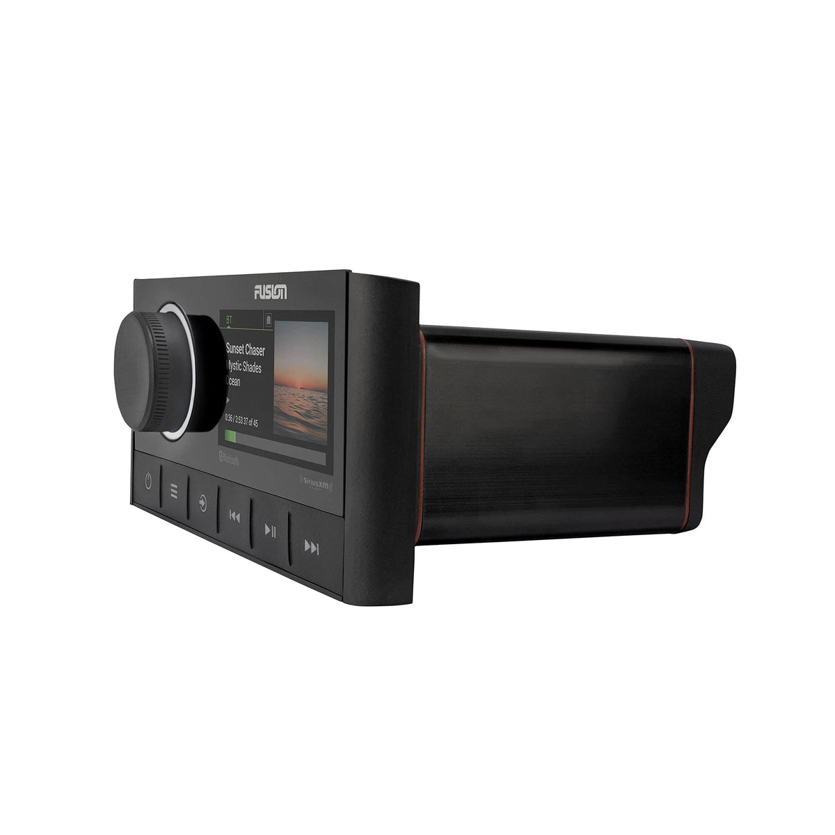 Garmin Fusion Apollo MSRA670 2.7-inch display shows album art for easy navigation