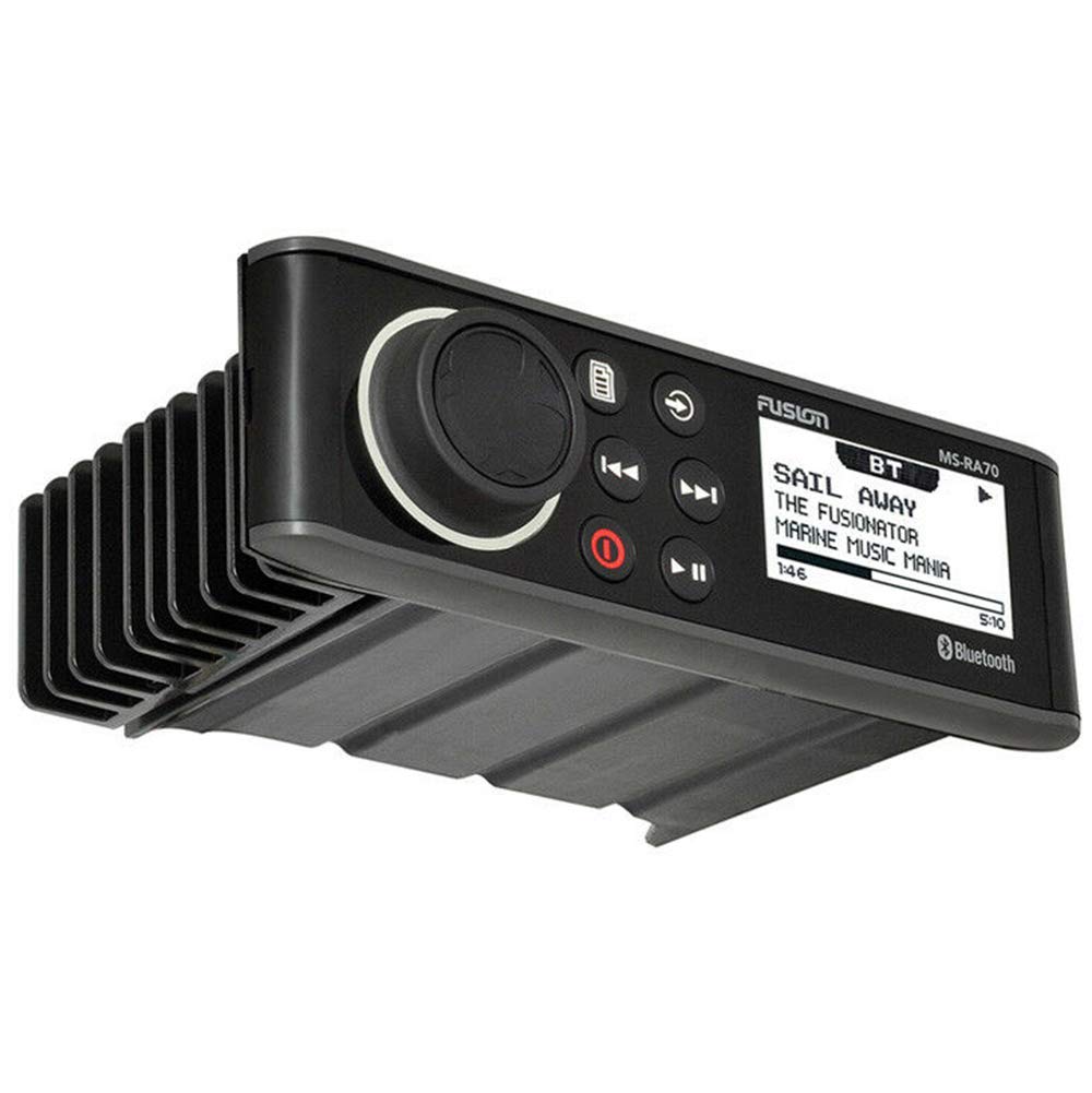 Garmin Fusion MS-RA70 dual-zone audio in action for separate zones on board.