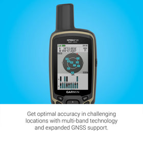 Garmin GPSMAP 65 expanded satellite support for challenging terrain