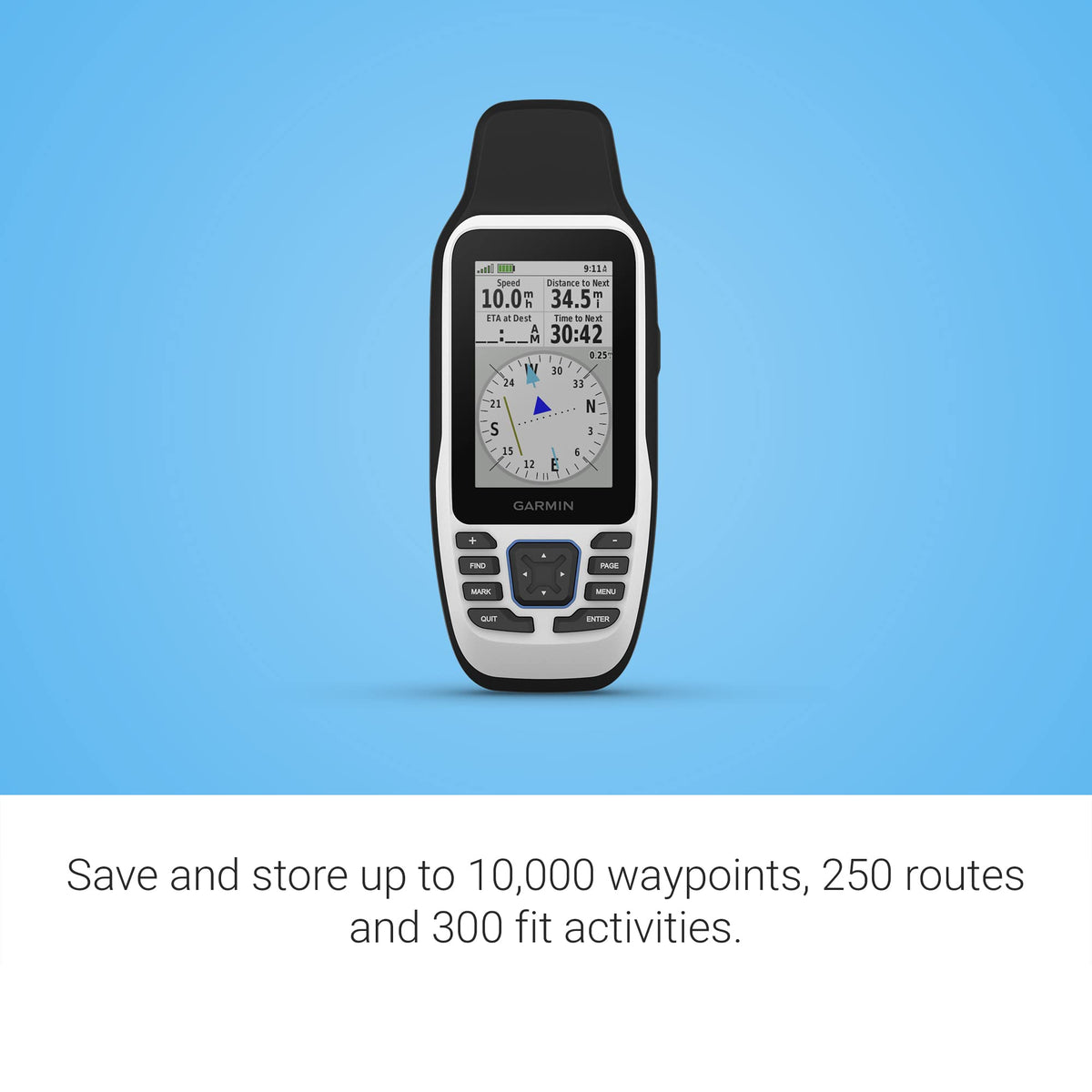 Garmin GPSMAP 79s supports multiple satellites for reliable tracking