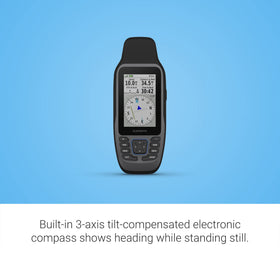 Garmin GPSMAP 79sc built-in compass improves heading accuracy.