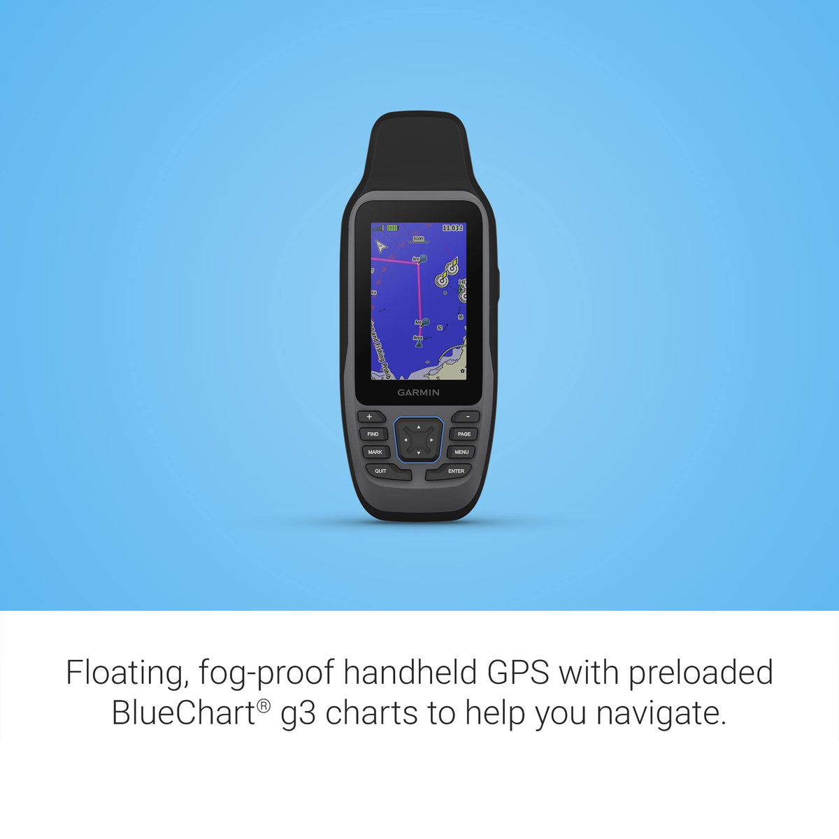 Garmin GPSMAP 79sc rugged body designed for harsh marine environments.