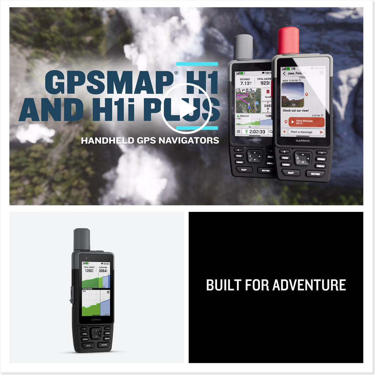 Garmin GPSMAP H1 Spine Mount 2 with carabiner expands mounting options