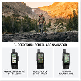 Garmin GPSMAP H1 preloaded TopoActive maps and satellite imagery aid navigation