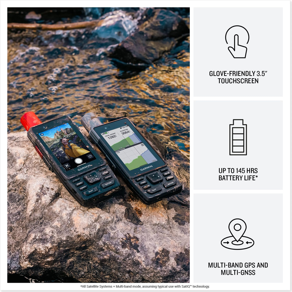 Garmin GPSMAP H1i Plus glove-friendly buttons enable quick control in challenging weather.