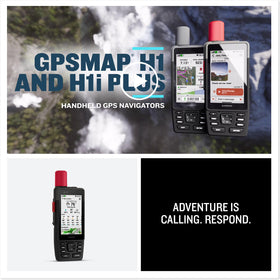 Garmin GPSMAP H1i Plus SOS and flashlight features enhance safety and visibility.