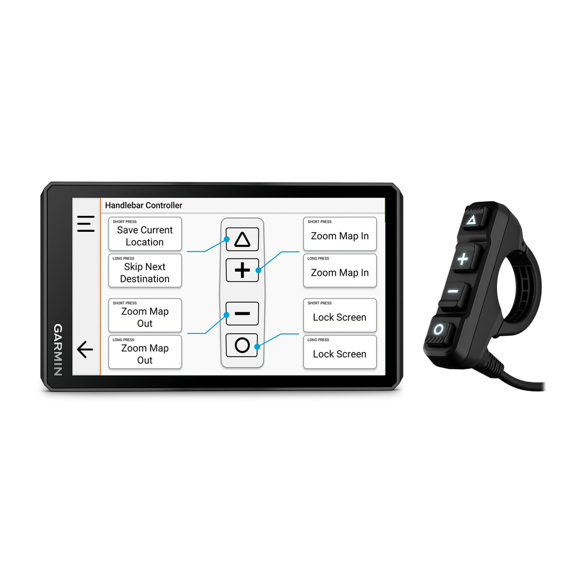 Garmin Handlebar Controller music control for on-the-go playlists