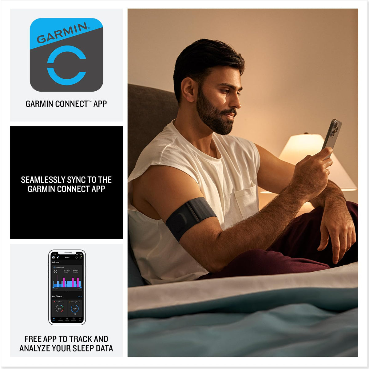 Garmin Index Sleep Monitor tracks skin temperature for circadian insights.