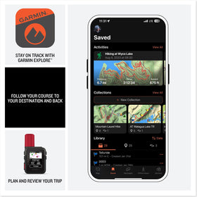 Garmin inReach Mini 3 Plus live tracking shares your route with friends and family.