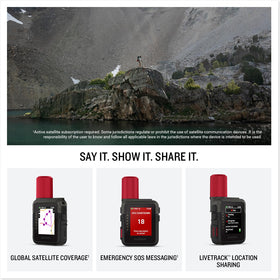 Garmin inReach Mini 3 Plus satellite communication setup demonstrates off-grid contact capabilities.