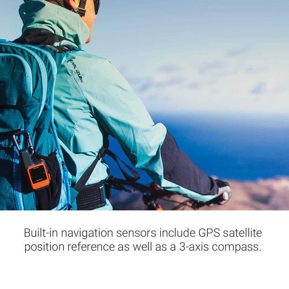 Garmin inReach Mini SOS alert; 24/7 monitoring for emergencies.
