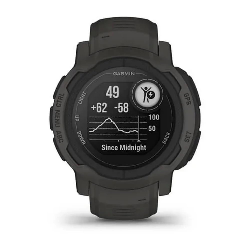 Garmin Instinct 2 offers multi GNSS navigation across diverse terrains and routes.