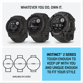 Garmin Instinct 2 Solar TracBack routing — retrace your path with confidence.