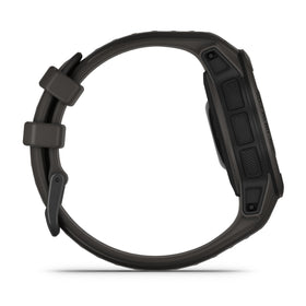 Garmin Instinct 2S graphite display featuring GPS and health metrics for all-day monitoring