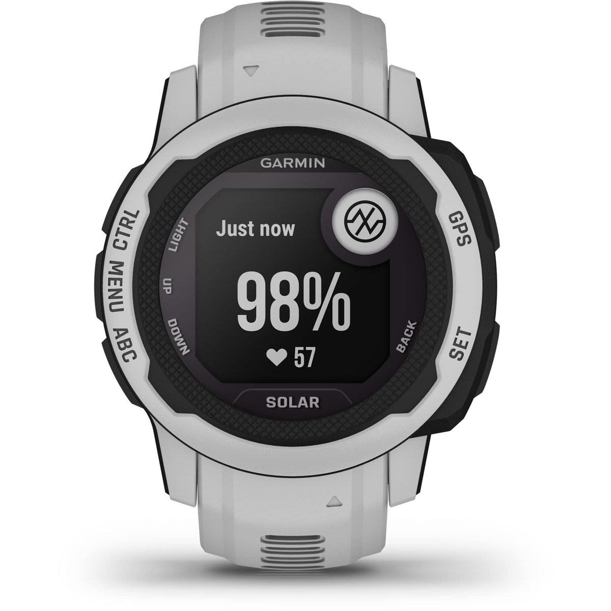 Garmin Instinct 2S Solar display close-up sun readable display