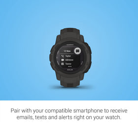 Garmin Instinct 2S Solar health tracking icons during activity.