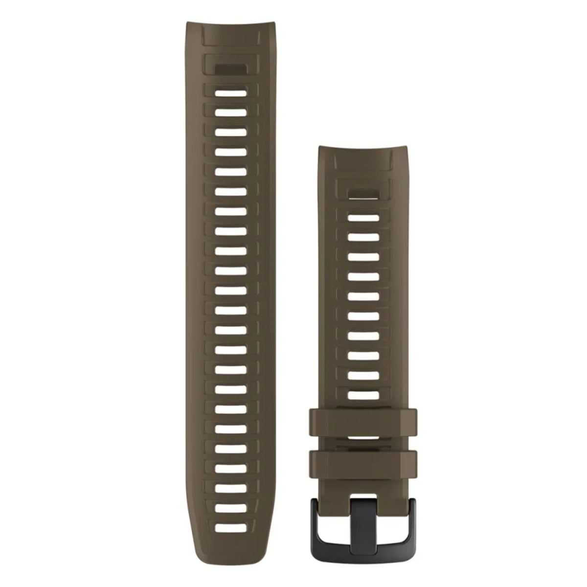 Garmin Instinct coyote tan replacement band front view shows color and buckle, durable comfort