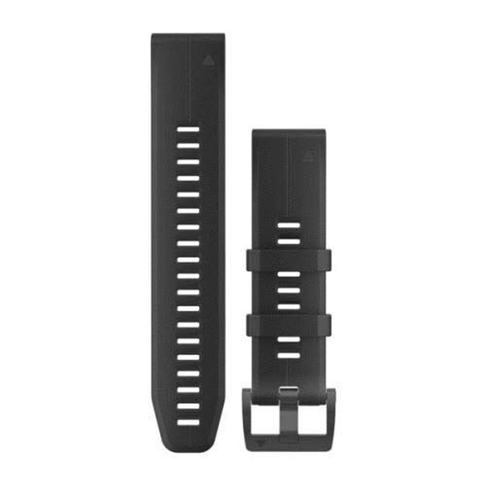 Garmin leather strap QuickFit in black adds refined, comfortable daily wear.