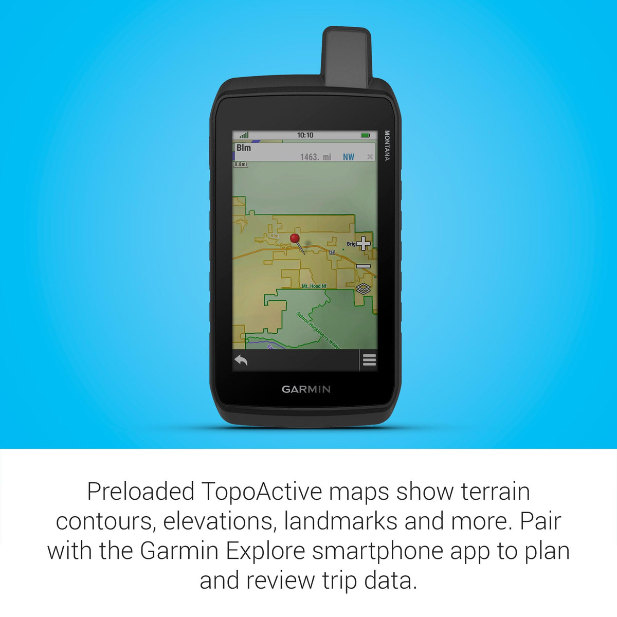 Garmin Montana 710 32 GB memory stores more maps for longer expeditions