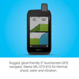Garmin Montana 710 satellite imagery provides overhead views for landmark planning