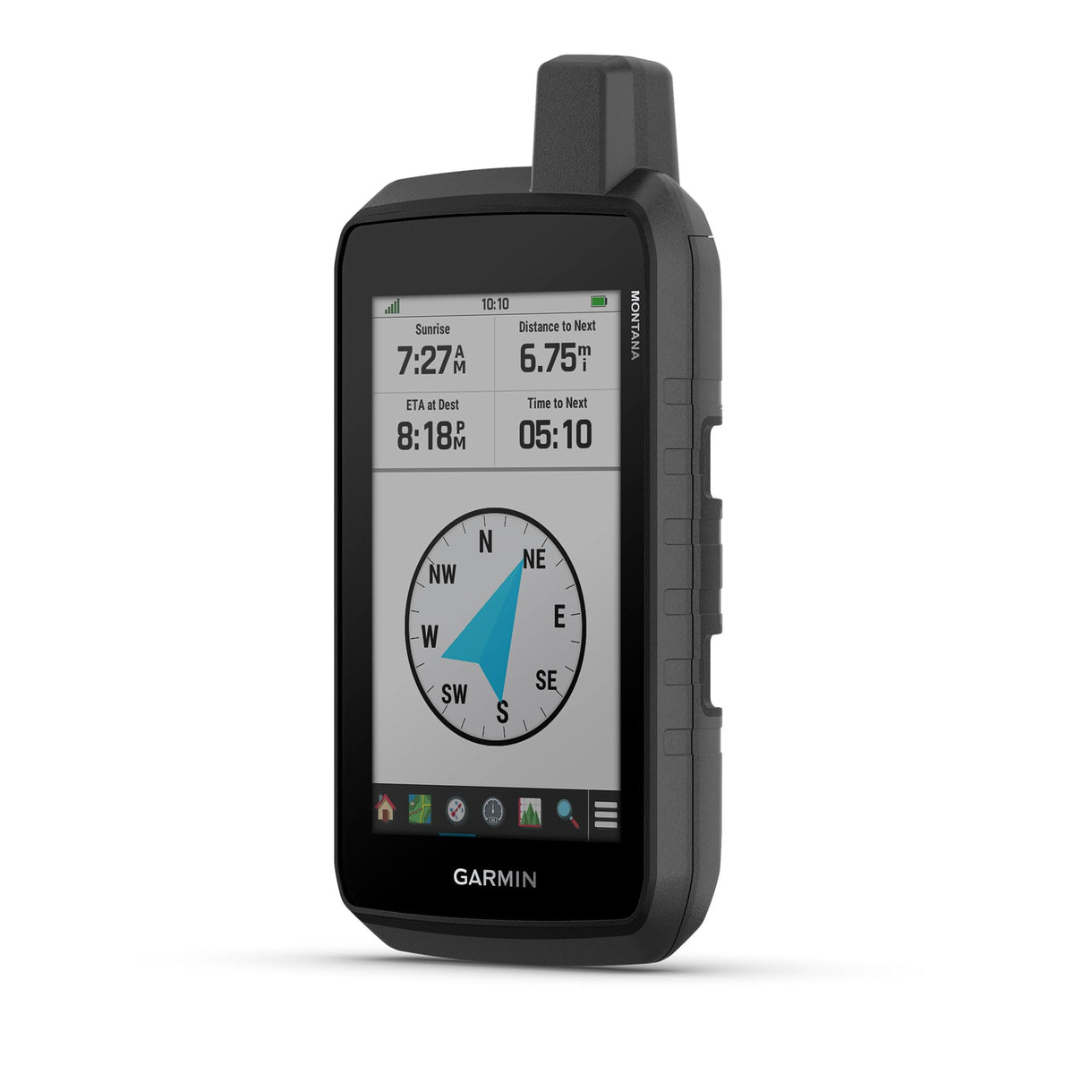 Garmin Montana 710 TopoActive maps enabling reliable offline routing on roads and trails