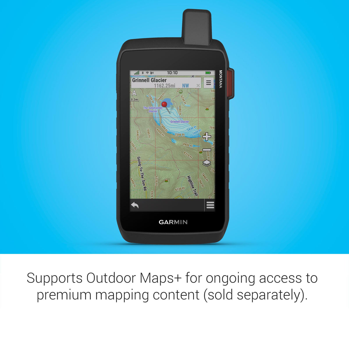 Garmin Montana 760i satellite imagery downloads provide photorealistic route previews.