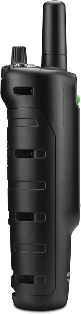 Beacon lights on the Garmin PRO 550 dog device aid locating in low light.