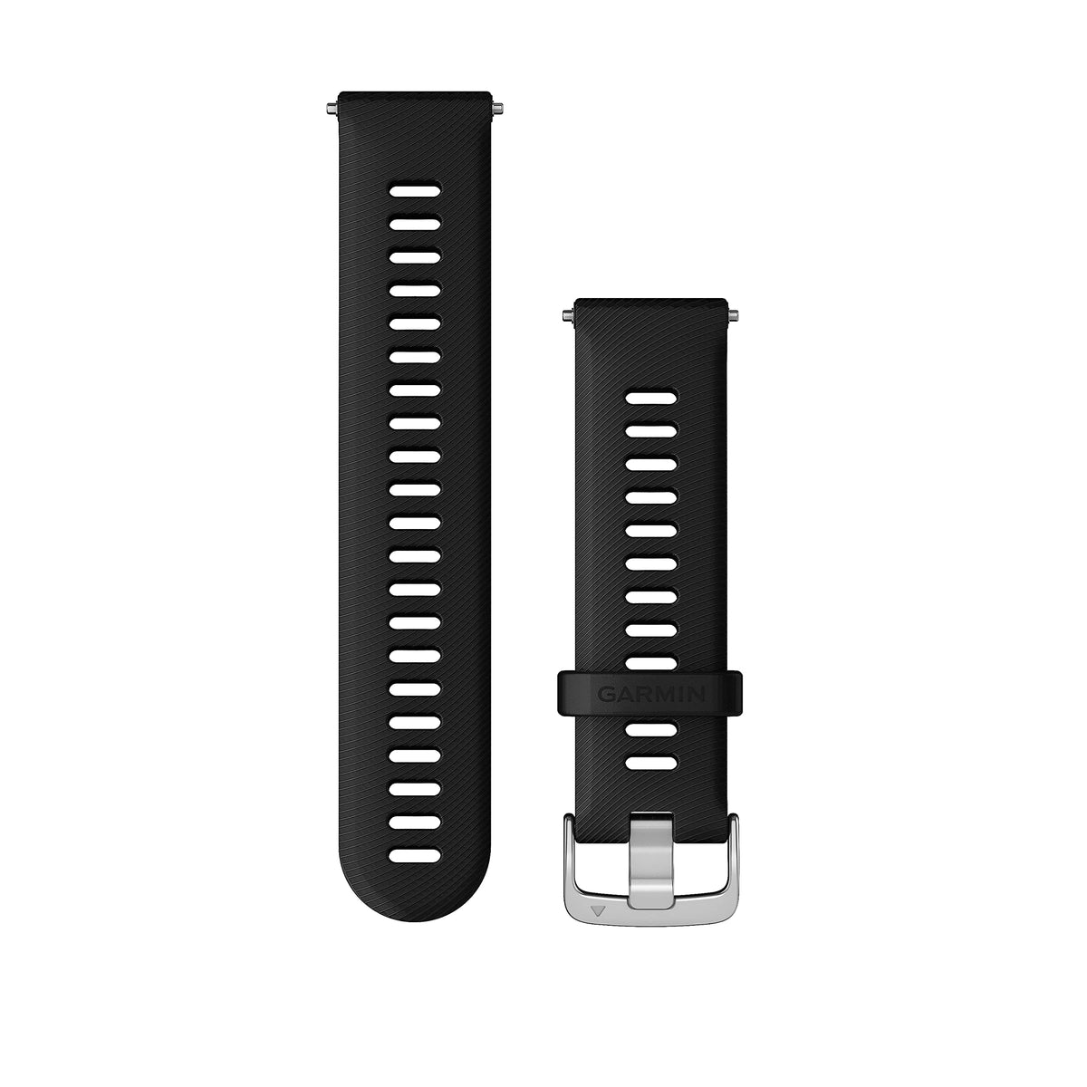 Garmin quick release band front view showing fit and easy swap benefit