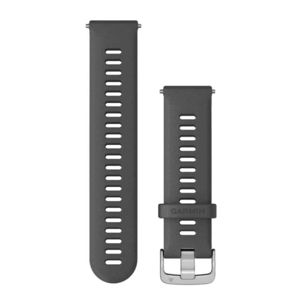 Garmin quick release band grey front view showing fit and comfortable wear