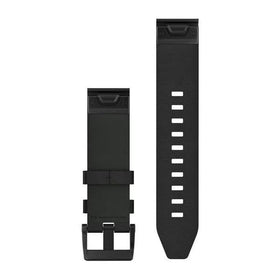 Garmin QuickFit band mechanism close-up shows secure clip for daily wear.