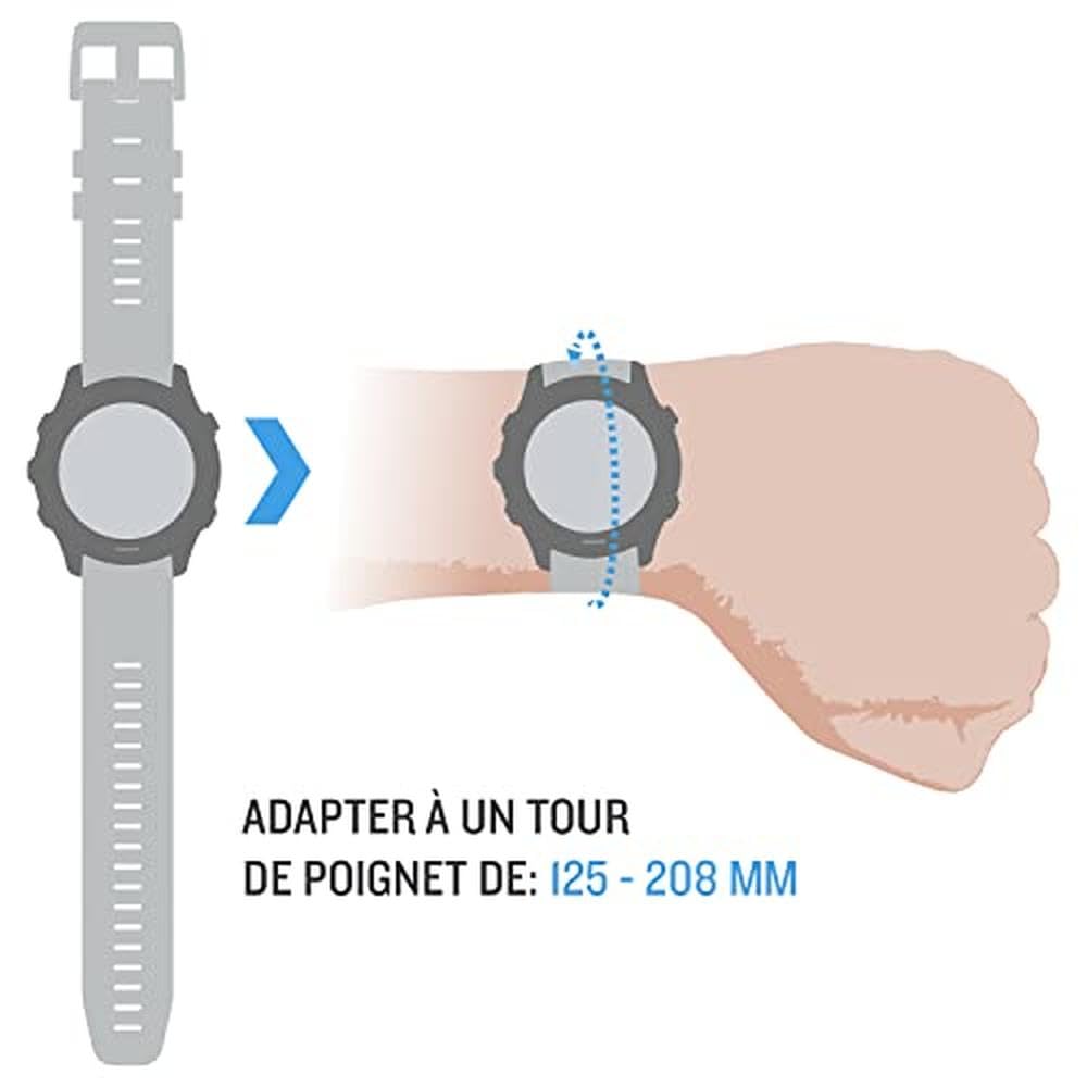 Garmin QuickFit 22 band quick-release visual demonstrating easy style changes.