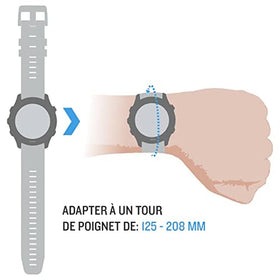 Garmin QuickFit 22 band quick-release visual demonstrating easy style changes.